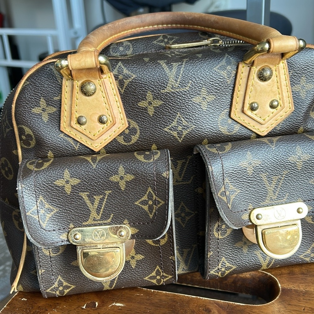 Louis Vuitton Brown Monogram Satchel - Picture 7 of 13